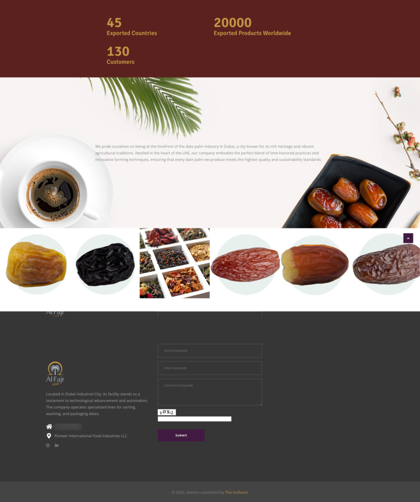 Website for a Business showcase